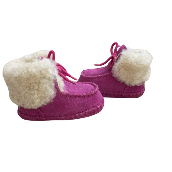 UGG Hot Pink Sherpa Lined Booties - Size 0/1