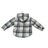 Volcom Ivory & Blue Plaid Fleece Shacket Jacket - Size 18 Months