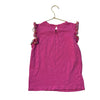 Mini Boden Pink Top, Colorful Trim - Size 8-9