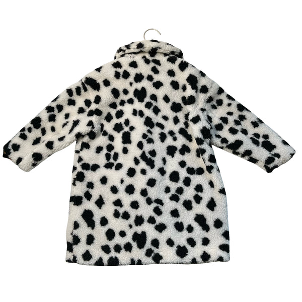 Stella McCartney Kids Ivory & Black Dot Sherpa Jacket - Size 6