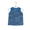Chaser Blue Check & Shark Print Tank Top - Size 2