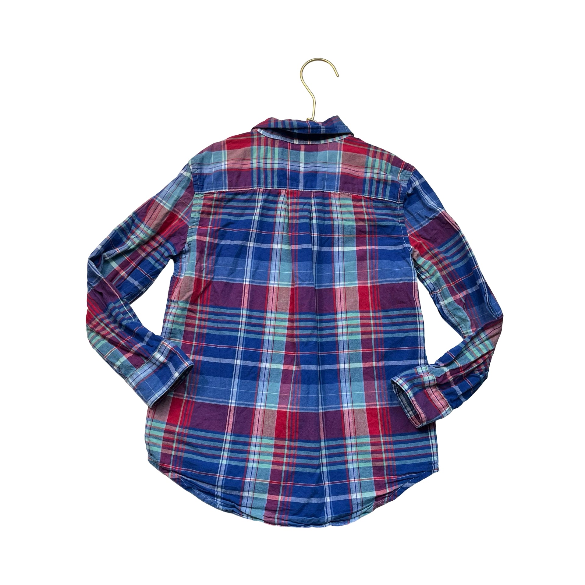 Polo Ralph Lauren Madras Plaid Button Down Shirt - Size 6