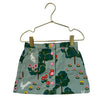 Mini Boden Sage Green Flower, Bunny, Tree Corduroy Skirt - Size 3-4Y