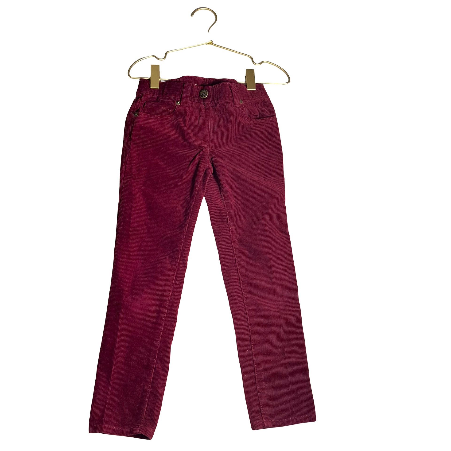 Crewcuts 'Toothpick' Burgundy Corduroy Pants - Size 5