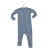 Mori Blue Waffle One-Piece PJs - Size 9-12 Mo