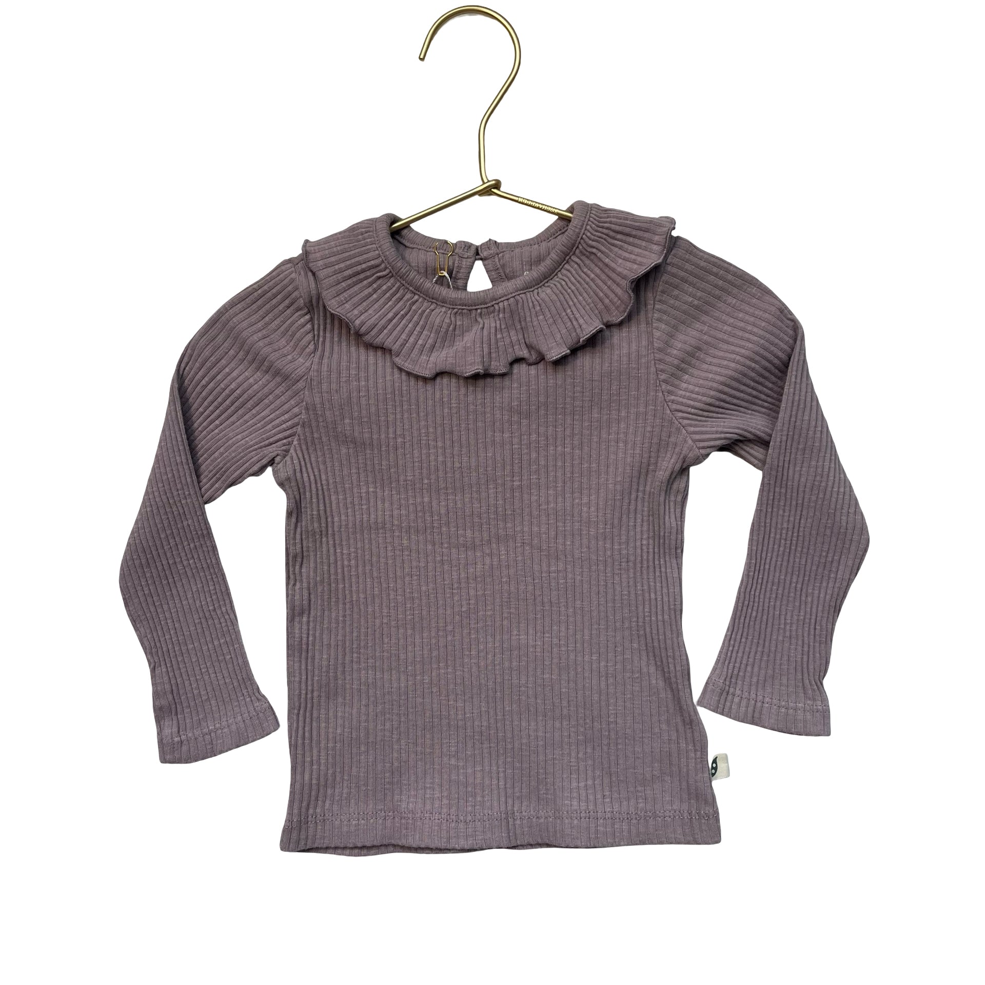 Easy Peasy Dusty Plum Ribbed Shirt - Size 18 Mo