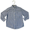 Vineyard Vines White, Blue, Navy Check Button Down 'Whale Shirt' - Size 2T
