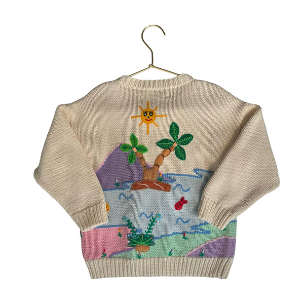 Fairy Tales on Parade Little Mermaid 100% Cotton Cardigan Sweater - Size M (4-6)