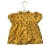 Janie and Jack Mustard Yellow Horse & Flower Print Blouse - Size 18-24 Mo
