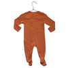 Old Navy Orange Pumpkin Footed One-Piece PJs - Size 6-9 Mo