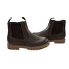 Nordstrom Brown 'Water Resistant' Faux Leather Ankle Boots - Size 1Y Big Kid
