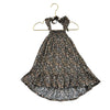 Jamie Kay Black & Neutral Floral Smocked Halter Dress - Size 1Y