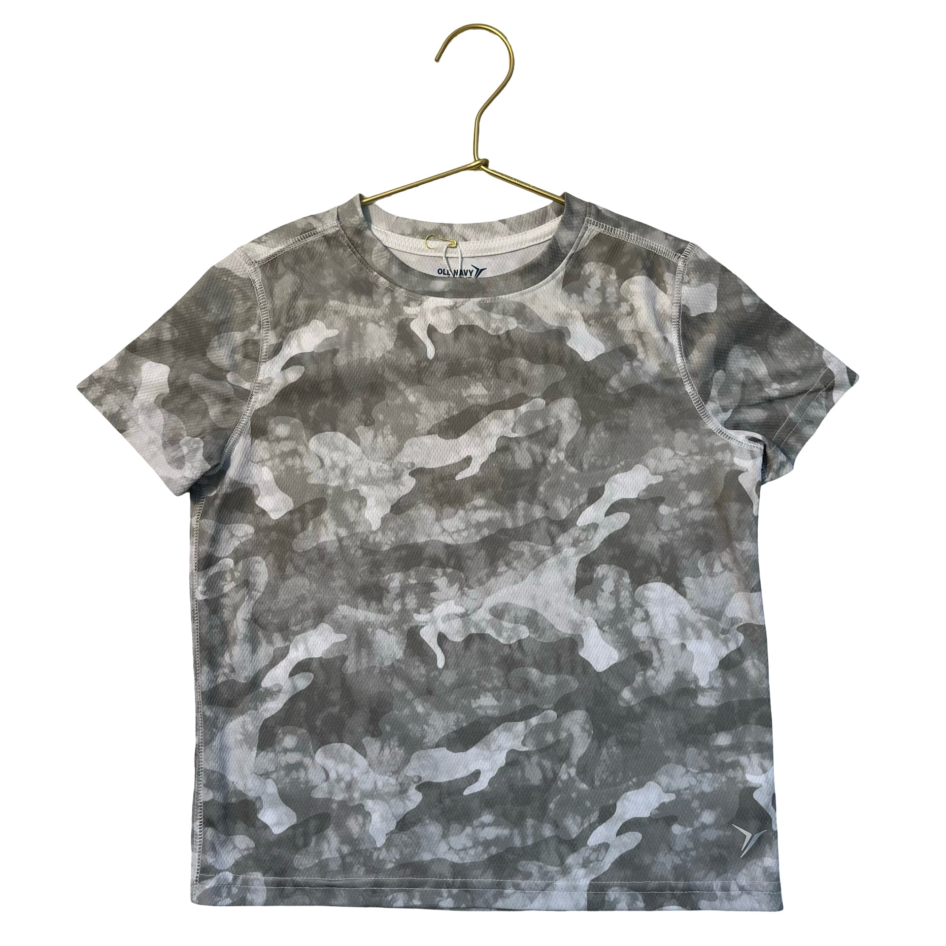 Old Navy Active Sage Green Camoflauge T-Shirt - Size S 6-7