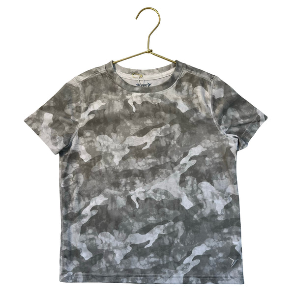 Old Navy Active Sage Green Camoflauge T-Shirt - Size S 6-7