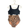 Art Class Brown & Black Leopard Print Swim Suit - Size S 6