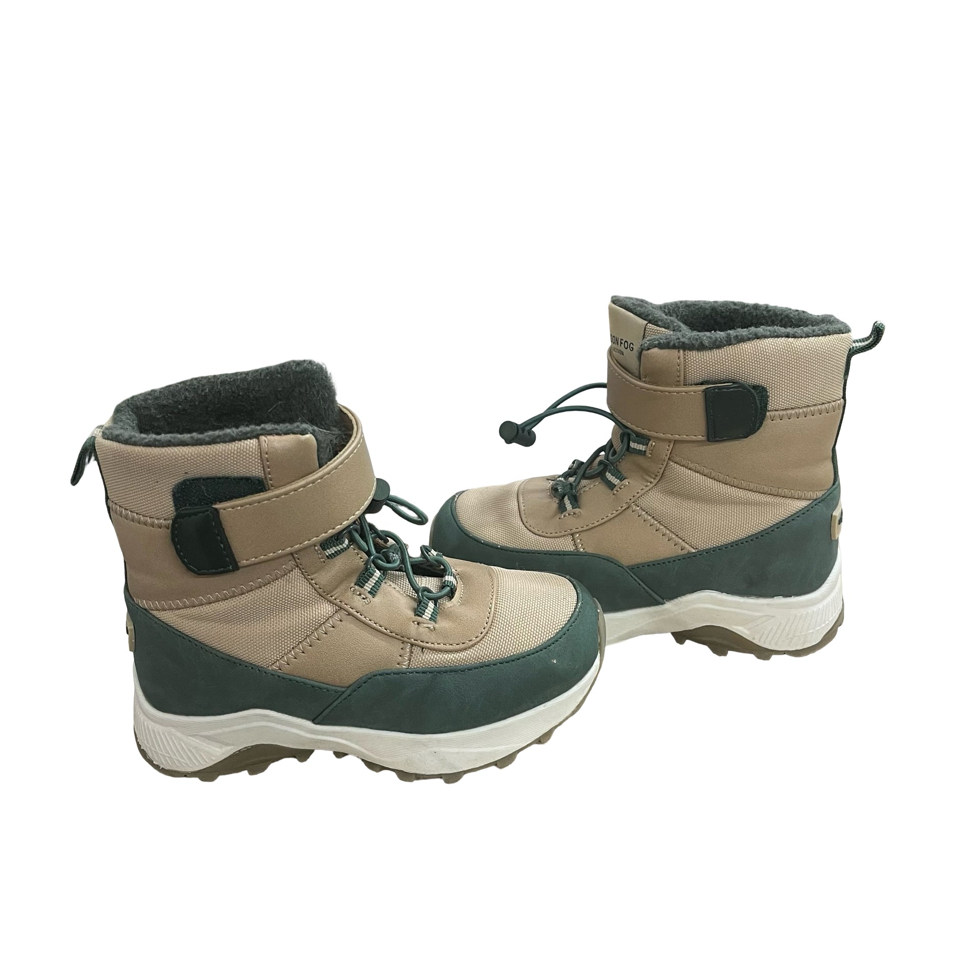 London Fog Tan & Green Boots - Size 10