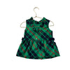 Janie and Jack Green Tartan Taffeta Blouse - Size 3