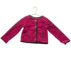 Janie and Jack Raspberry Pink Quilted Velvet Jacket - Size 3-4