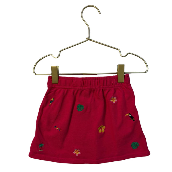 Polo Ralph Lauren Pink Embroidered Tropical Skirt - Size 2