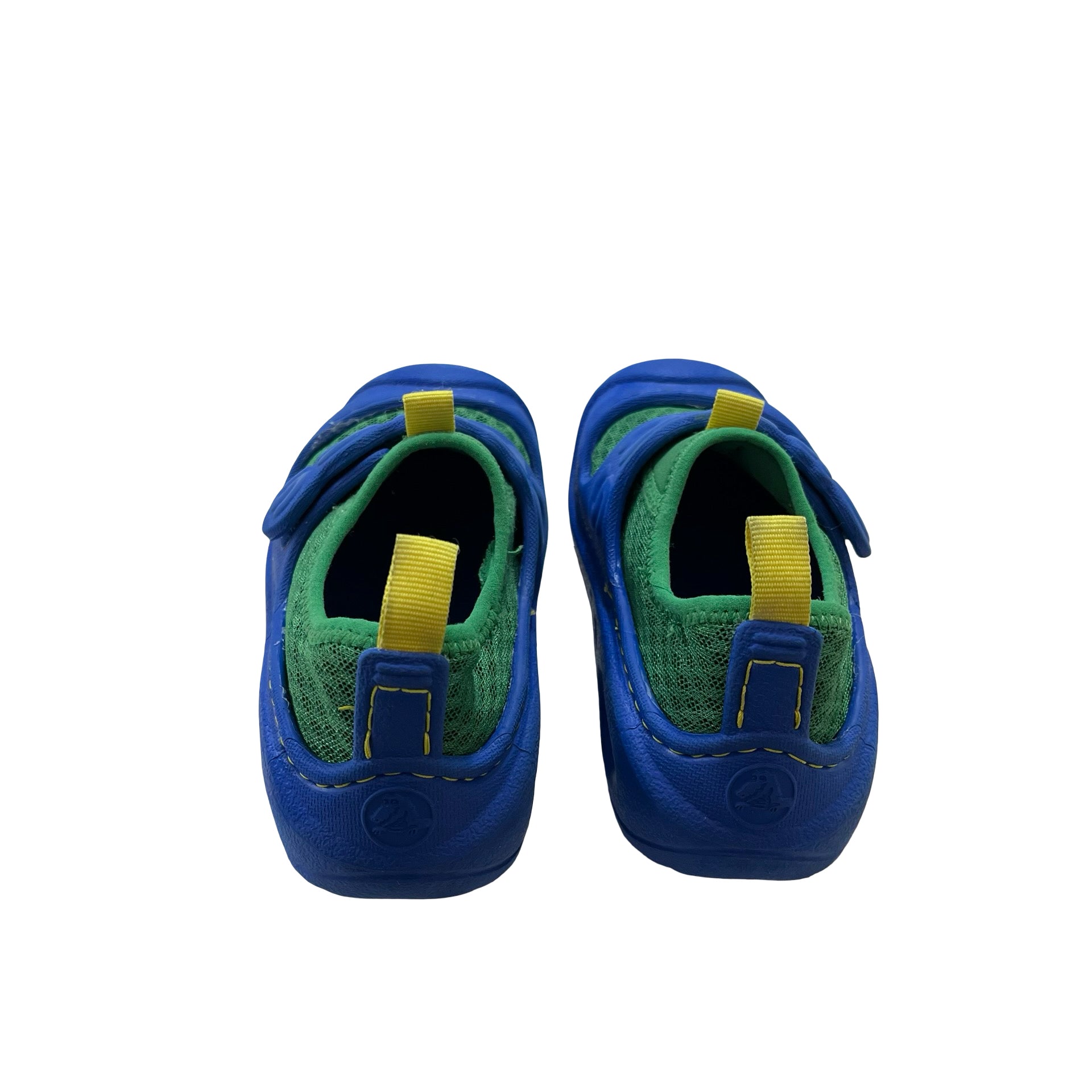 Crocs Blue & Green Water Shoes - Size C9