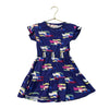 Catimini Purple Geo Pattern Dress - Size 3