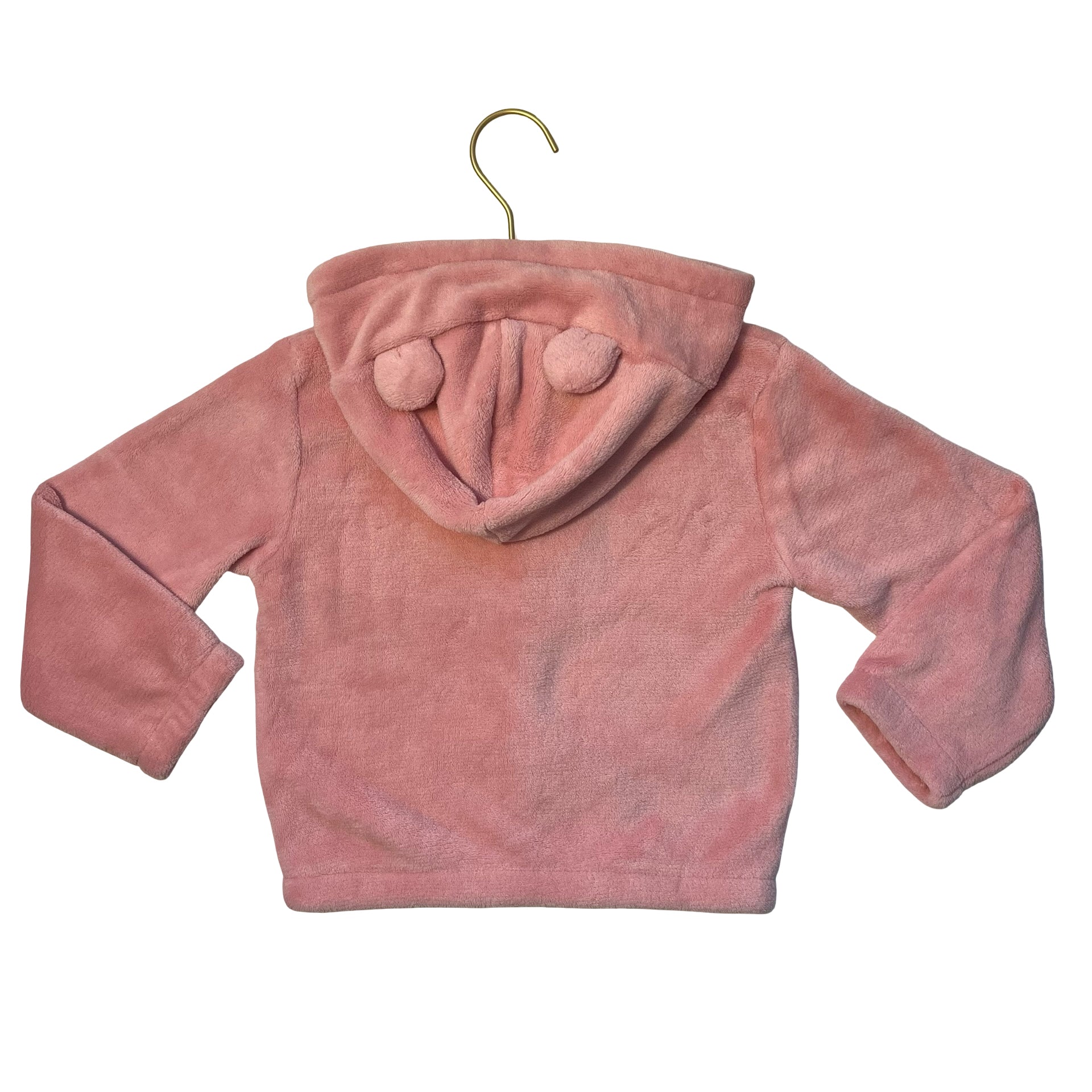 Inextenso Pink Fleece Hooded Jacket - Size 4
