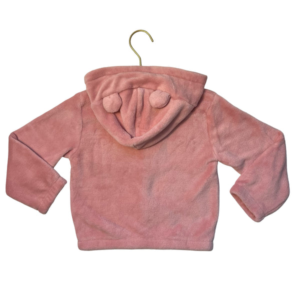 Inextenso Pink Fleece Hooded Jacket - Size 4