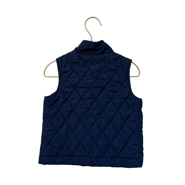Janie and Jack Navy Quilted Vest - 2T