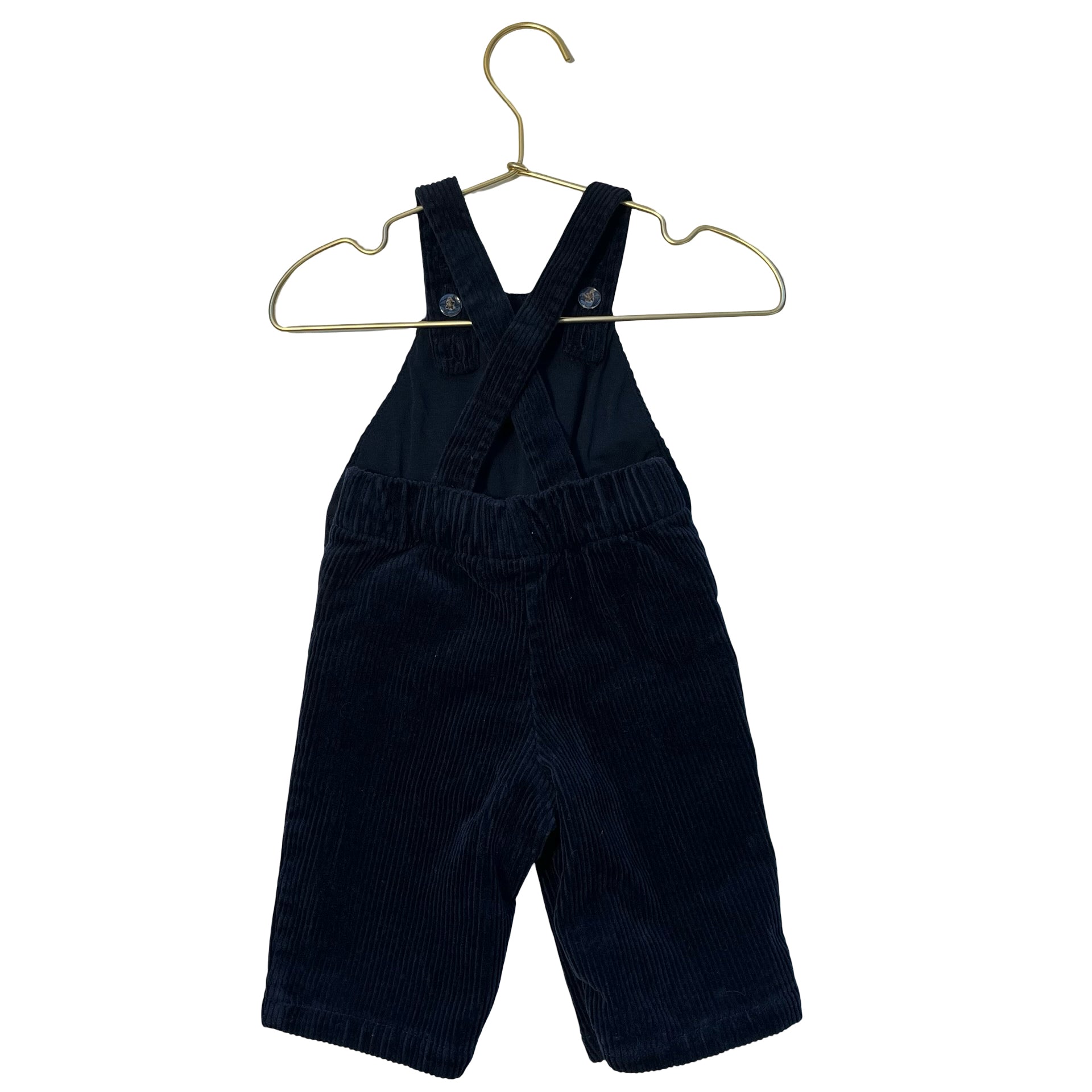 Amazon Essentials x Sofia Grainge Navy Corduroy Overalls - Size 0-3 Mo