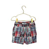 Janie and Jack Madras Plaid Patchwork Shorts - Size 4