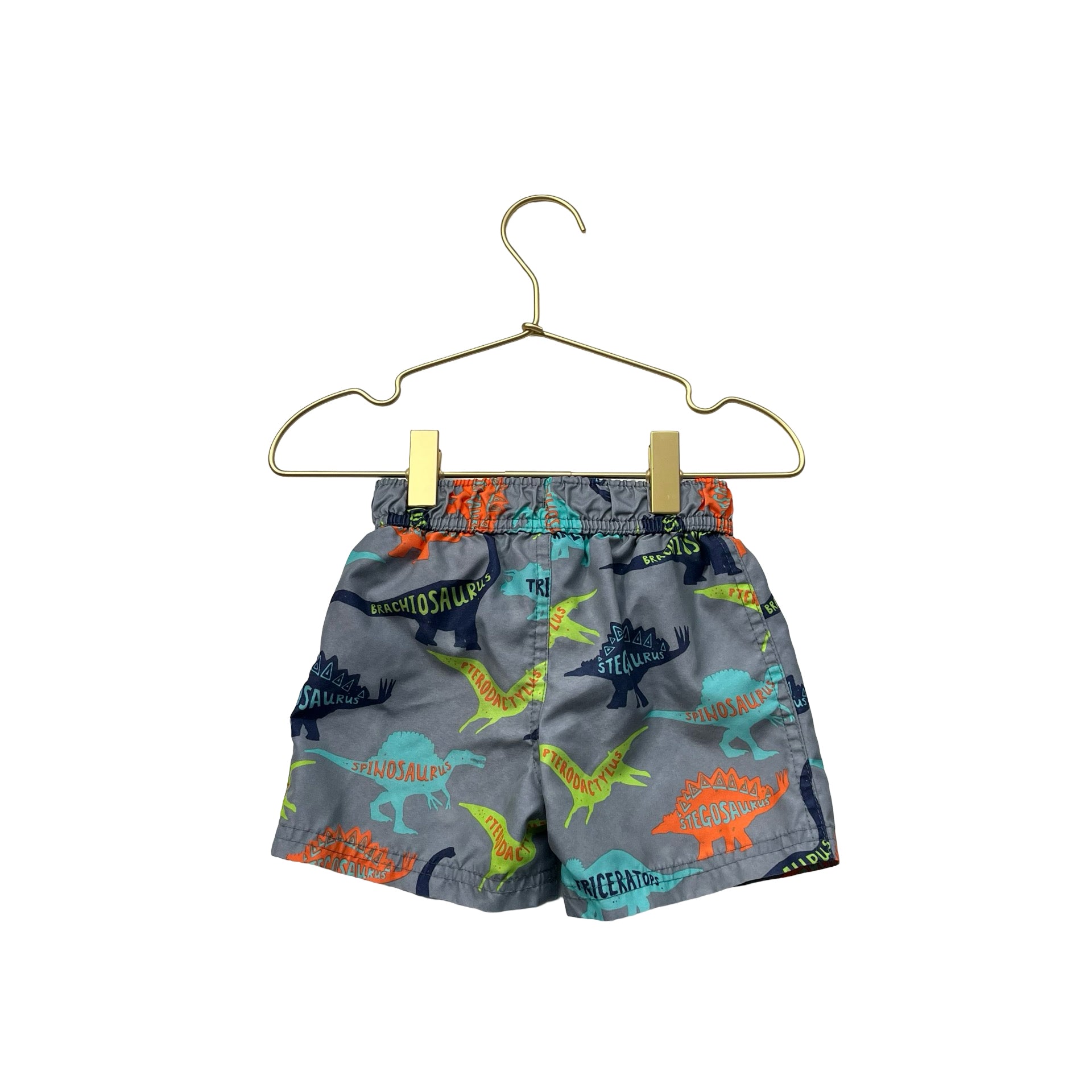 Cat & Jack Gray Dino Swim Trunks - Size 2T