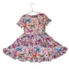 Posh Peanut Pink Butterfly & Flower Print Dress - Size 5T-6T