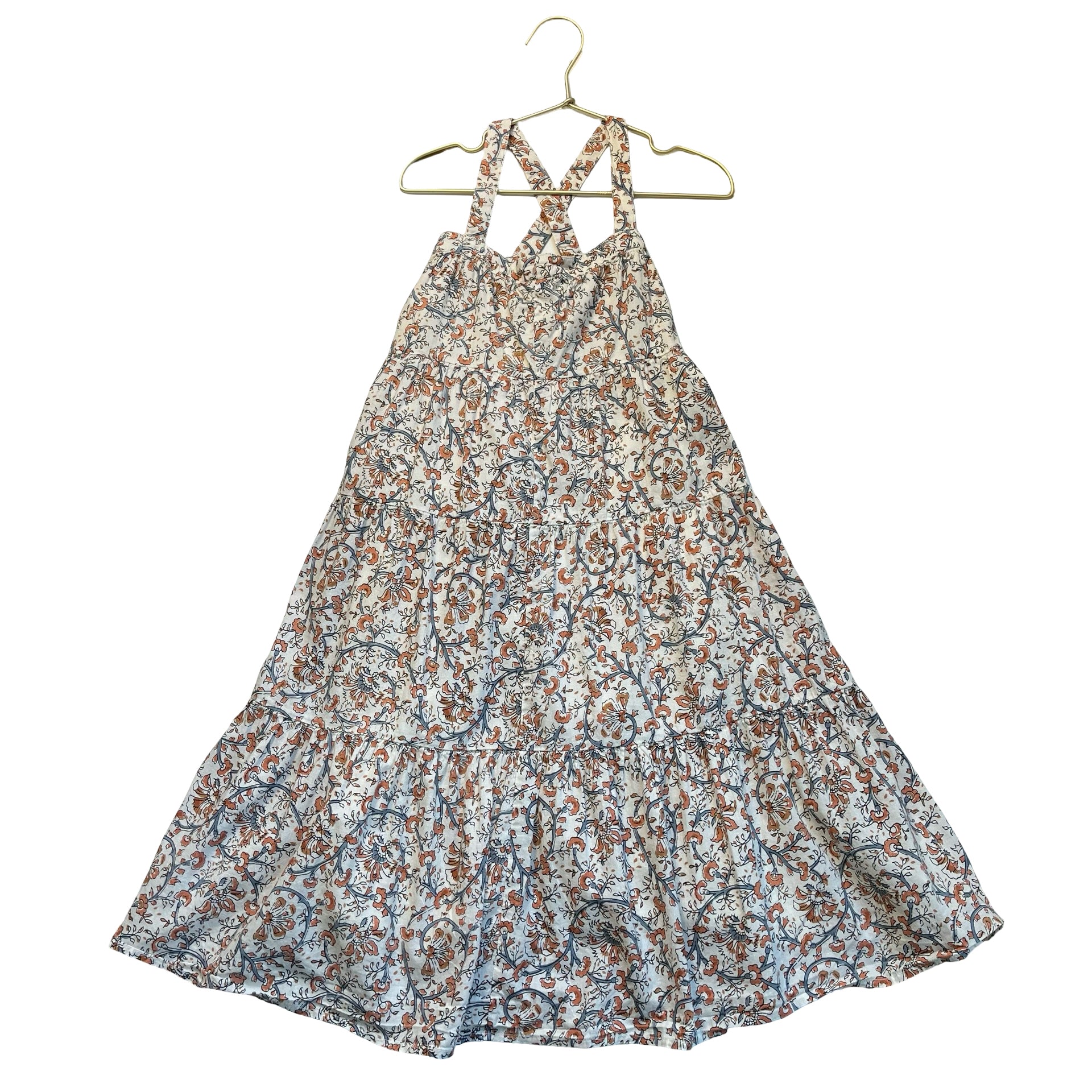 Louis Louise Ivory Floral Print Dress - Size 6