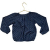 Ralph Lauren Navy & Ivory Floral Blouse - Size 4