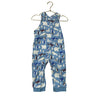 Baby Boden Blue Artic Animal Print Overalls - Size 18-24 Mo
