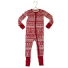Little Sleepies Red Christmas Print One-Piece PJs - Size 12-18 Mo