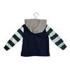 Ralph Lauren Navy, Gray, Green Hooded Rugby Shirt - Size 24 Mo