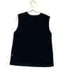 Nununu Black Terry Skull Patch Tank Top - Size 6-7