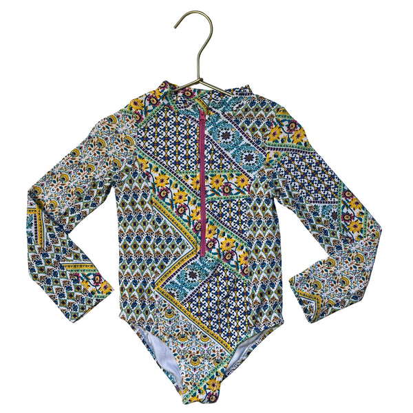 Jessica Simpson Colorful Print Swim Suit - Size 5T