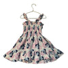 Disney Ivory, Pink, Blue Flower & Minnie Mouse Print Dress - Size 5T