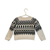 Gymboree Ivory, Black, Metallic Gold Christmas Tree Sweater - Size 12-18 Mo