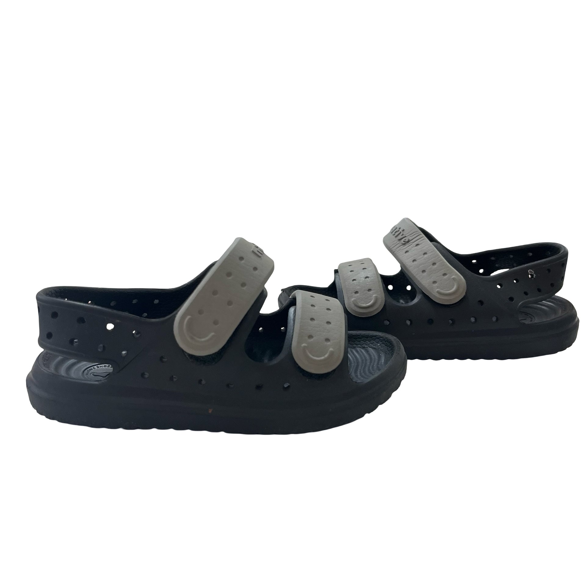 Native Black & Gray Sandals - Size C9