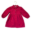 Mini Boden Deep Raspberry Pink Corduroy Shirt Dress - Size 2-3Y