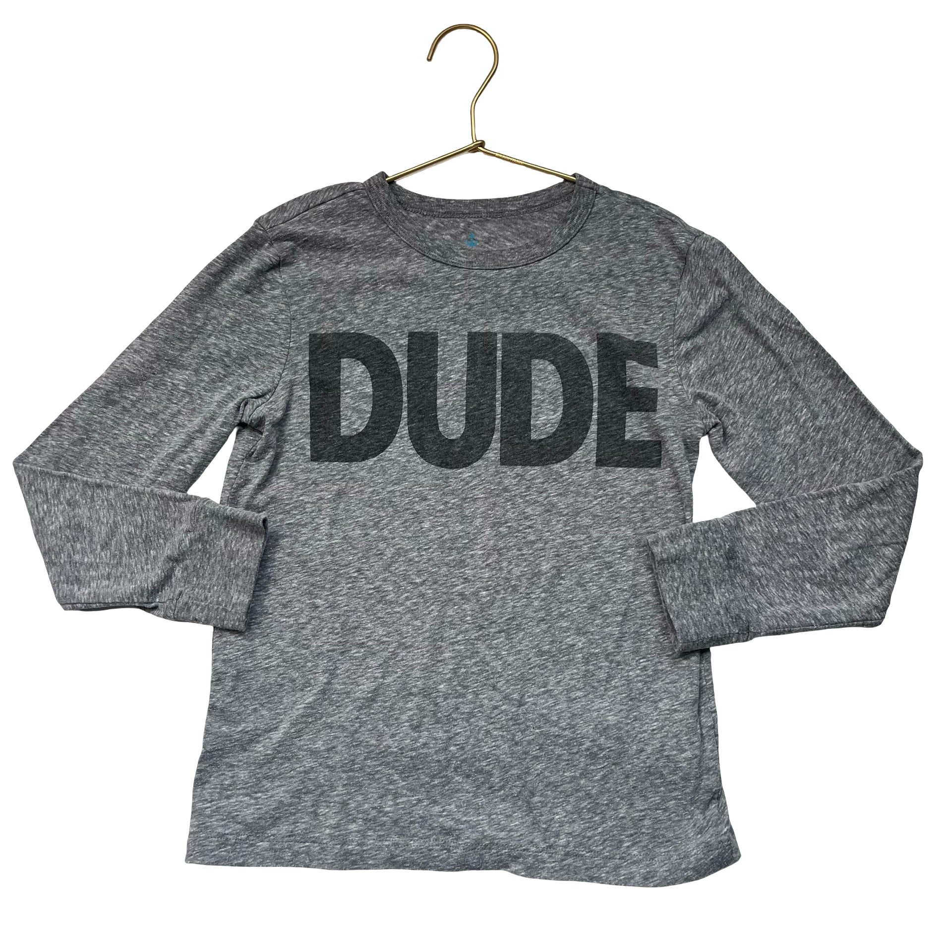 Crewcuts Gray 'DUDE' Shirt - Size 6-7