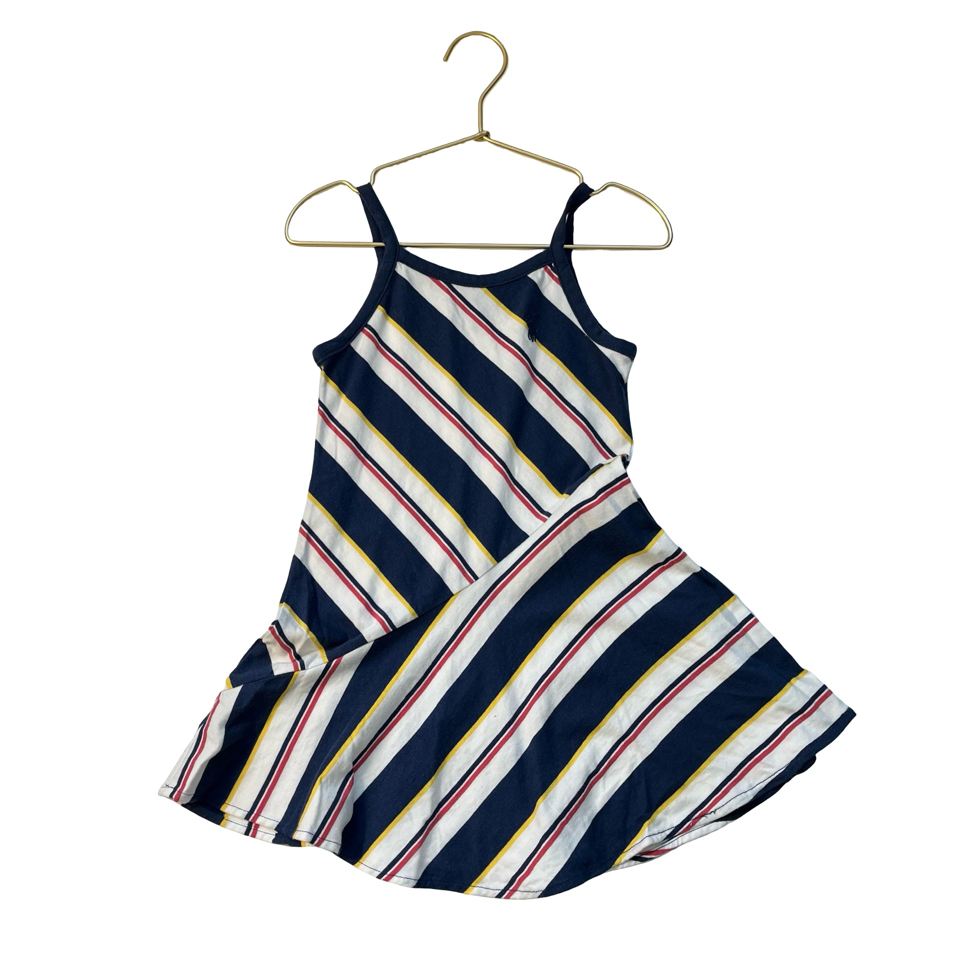 Polo Ralph Lauren Navy, Ivory, Red, Yellow Striped Dress - Size 3