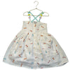 Stella McCartney Kids Ivory Cotton Gauze Embroidered Bow Dress - Size 8