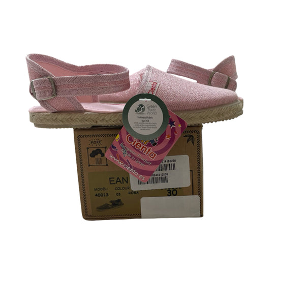 Cienta Metallic Pink Valenciana Espadreille New with Tags in Box - Size 30 (12)