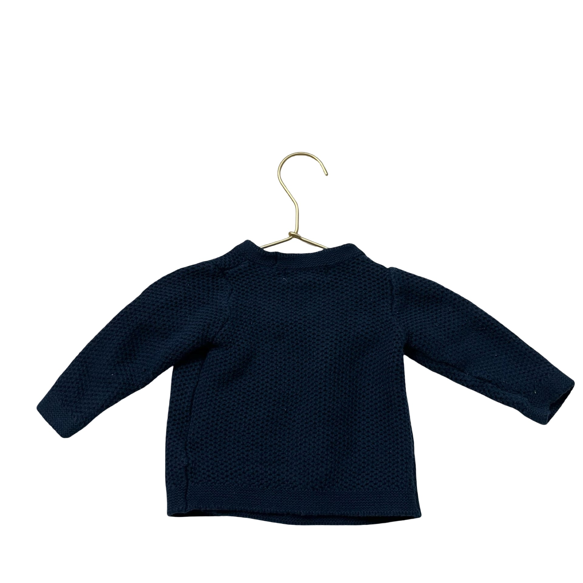 Monica + Andy Navy Cotton Cardigan Sweater - Size 3-6 Mo