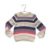 Egg Ivory & Multi-Color Textured Striped Sweater - Size 3