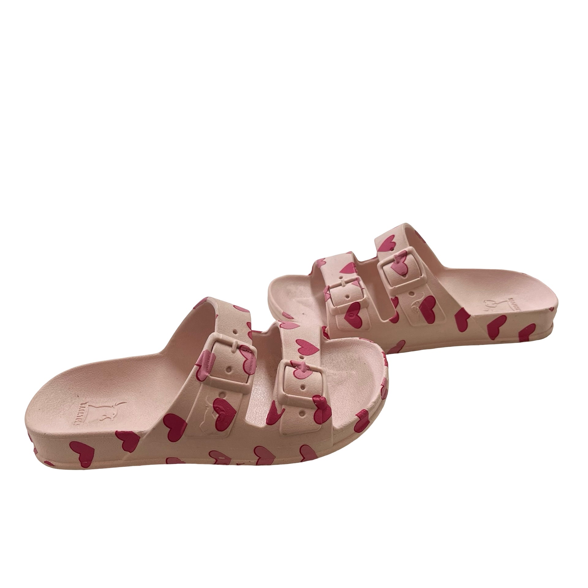 Cacatoes Pink Heart Sandals - Size 11-12